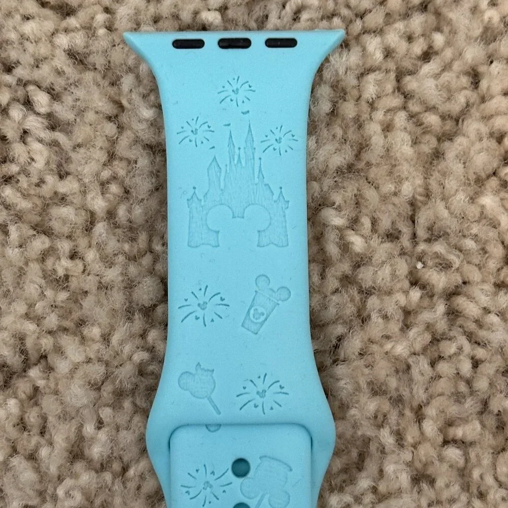 Fan Made Disneyland Castle and Snacks Watch Band 42/44/45 Watch Size Small